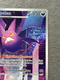 Crobat 093/086 Illustration Rare Pokemon Card Chaos Rising Full Art Holo NM - Image 5
