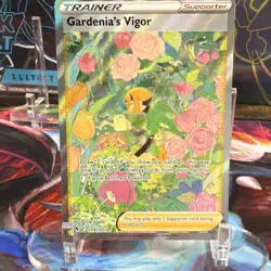 Gardenia's Vigor GG61/GG70 Crown Zenith Ultra Rare Full Art Holo EN - Image 1