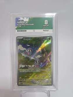 Pokemon TCG Tangela 178/165 Scarlet Violet 151 English Illustration Rare ACE 8 - Image 1
