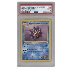 Pokemon TCG Gym Heroes Misty's Starmie 56/132 1st Ed Uncommon Regular PSA 9 - Image 1