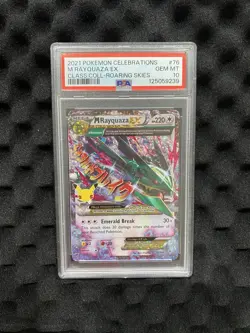 2021 Pokemon Celebrations Classic Collection M Rayquaza EX 76/108 PSA 10 - Image 1