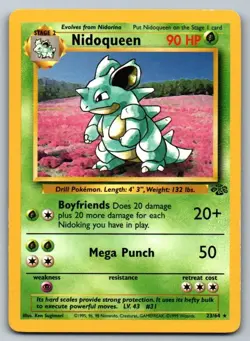 Nidoqueen 23/64 Unlimited Pokemon Unlimited LP Jungle - Image 1