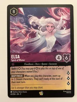 Disney Lorcana Elsa-Spirit of Winter 43/204 Cold Foil ENG - Mint - Image 1