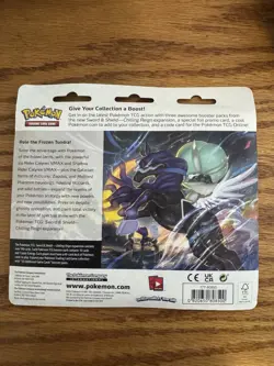 Pokemon TCG Snorlax Sword + Shield Chilling Reign 3 Booster Blister NEW Sealed - Image 2