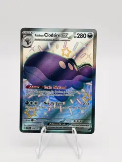 Pokemon TCG Paldean Fates PALDEAN CLODSIRE EX 219/091 HOLO - Image 1