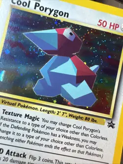 Cool Porygon 15/53 Wotc Black Star Promo Holo Pokemon - Image 3