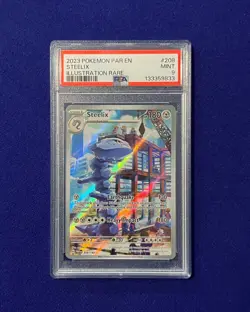 PSA 9 Steelix #208 Paradox Rift 2023 Pokemon MINT - Image 1