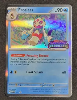 Froslass Pokemon Twilight Masquerade SVP 117 Prerelease Black Star Promo NM - Image 1