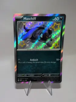 Pokemon TCG - Maschiff SVP 071 Black Star Promo Baby Shiny Holo - Image 1