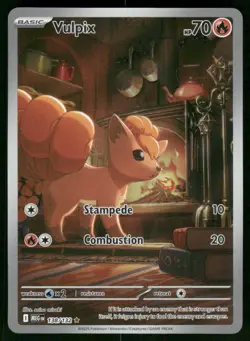 2025 Vulpix - 138/132 Illustration Rare Holo NM ME01: Mega Evolution Pokemon - Image 1
