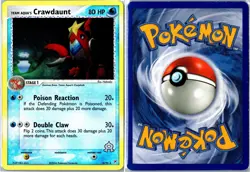 Team Aqua's Crawdaunt 14/95 Team Magma vs Team Aqua Reverse Holo MP - Image 3