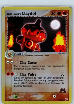Team Magma’s Claydol 33/95 Reverse HOLO Team Magma vs Team Aqua Pokemon LP - Image 1