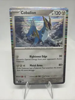 Cobalion - Black Bolt Rare Holo - Pokemon TCG - Unplayed NEW NM !! - Image 1