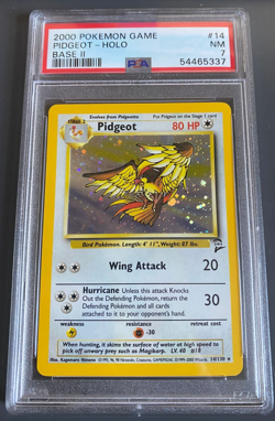 2000 POKEMON BASE SET 2 #14 PIDGEOT-HOLO PSA 7 - Image 1