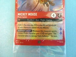 SEALED Mickey Mouse Pirate Captain 18/P2 Glimmer Foil Promo NM Disney Lorcana - Image 3