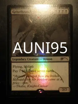 mtg magic griselbrand FOIL DCI promo GP grand prix ENGLISH - Image 1