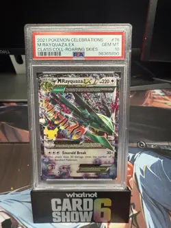 2021 POKEMON CELEBRATIONS CLASSIC COLLECTION #76 M RAYQUAZA EX PSA 10 - Image 1
