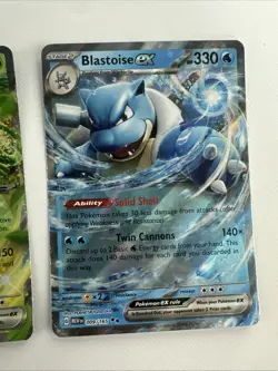 Charizard, Blastoise And Venusaur Ex - Pokemon 151 English Three Card Set - Image 4