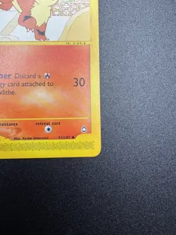 Pokemon Growlithe - 51/147 Aquapolis Non-Holo - LP - Image 5