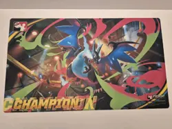 Mega Charizard X CHAMPION PLAYMAT Play Pokemon League Cup Pokemon TCG - Image 1