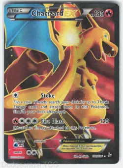 Charizard EX 100/106 Ultra Rare Flashfire Pokemon DMG - Image 1