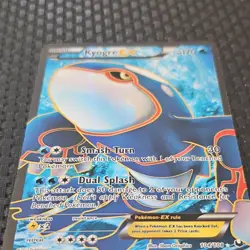 Kyogre EX Full Art Holo Ultra Rare 104/108 Dark Explorers 170HP Pokemon TCG - Image 4