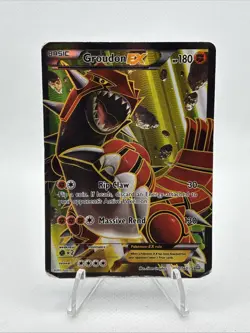 Pokemon Groudon EX 150/160 Full Art Ultra Rare Holo XY Primal Clash 180 HP - Image 1