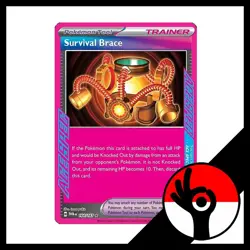 Pokemon TCG: Twilight Masquerade - 164/167 - Ace Spec Survival Brace - Image 1