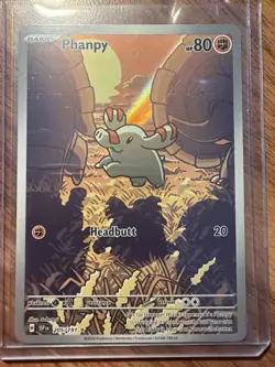 Phanpy - Illustration Rare - 205/191 - Surging Sparks - LP Cute Pokemon - Image 1