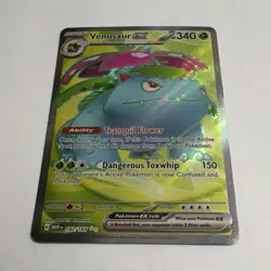 Pokemon TCG Venusaur ex Ultra Rare Holo Full Art 182/165 SV 151 - Image 1