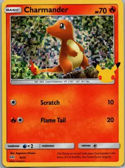 Charmander 009/025 McDonald's 25th Anniversary Promos Pokemon TCG Holo P NM - Image 1