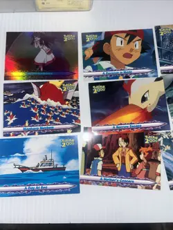 Vintage 2000 Pokemon Card Lot 9 OFFICIAL Topps Cards + Rare - Image 1
