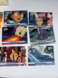 Vintage 2000 Pokemon Card Lot 9 OFFICIAL Topps Cards + Rare - Image 2