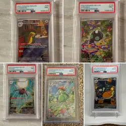 PSA Pokemon Card Bundle (5 Cards) Illustration Rares PSA 8-9 Job Lot - Image 1