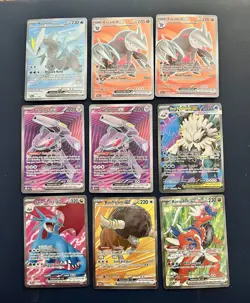 9 Card Lot Pokemon TCG - Full Art Ex Cards - Image 1
