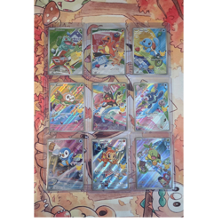 Pokemon First Partners Card Lot Bulbasaur Charmander Squirtle Rowlet - 9 Cards - Image 1