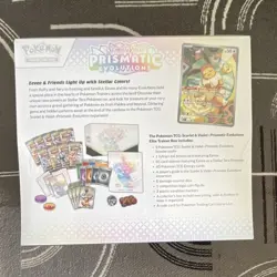 Pokemon TCG Prismatic Evolutions ETB Elite trainer box factory sealed - Image 2