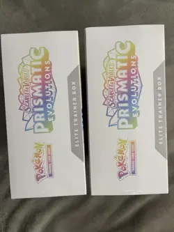 Pokemon TCG Prismatic Evolutions Elite Trainer Box ETB - Factory Sealed Lot x2 - Image 4