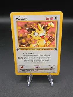 Meowth - 1st Edition 62/82 Team Rocket - Image 1