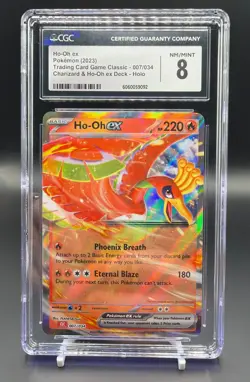 Ho-Oh EX #007/034 Pokemon 2023 Trading Card Game Classic CGC 8 - Image 1
