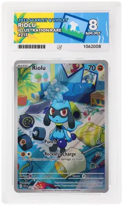 Pokemon TCG Card Riolu 215/198 Scarlet & Violet Illustration Rare - ACE 8 - Image 1