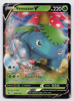 Venusaur V Holo Promo SWSH: Sword & Shield Promo Cards SWSH100 NM - Image 1