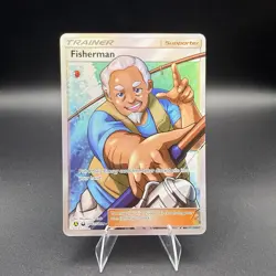 Fisherman Shiny Holo Rare Hidden Fates: Shiny Vault SV83/SV94 Pokemon Card - Image 1