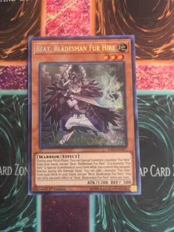 Yu-Gi-Oh! Beat, Bladesman Fur Hire DASA-EN017 1st Edition Secret Rare NM - Image 1
