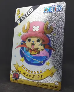 Tony Tony Chopper One Piece JR-009 Metal Holo Silver Foil Card Kadong Wanted - Image 1