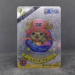 Tony Tony Chopper One Piece JR-009 Metal Holo Silver Foil Card Kadong Wanted - Image 2