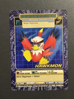 Digimon Hawkmon BO-111 Holo Digi Battle Card Series 3 Foil Bandai 2001 - Image 1