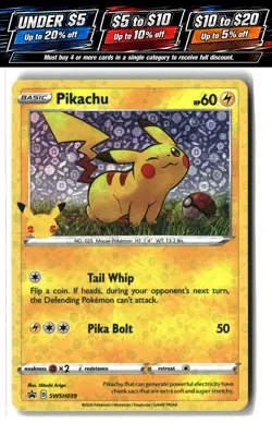 Miscellaneous Cards & Products #SWSH039 Pikachu - Image 1