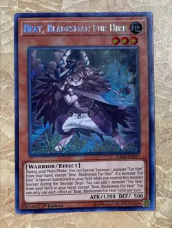 Yu-GI-Oh Beat, Bladesman Fur Hire DASA-EN017 VLP Secret Rare 1st Edition Yugioh - Image 1