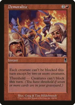 Demoralize Common Odyssey Magic: The Gathering Lightly Played - Image 1